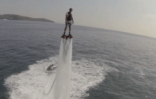 Technologies Collide: Drone Captures Footage of Water-Jetpack