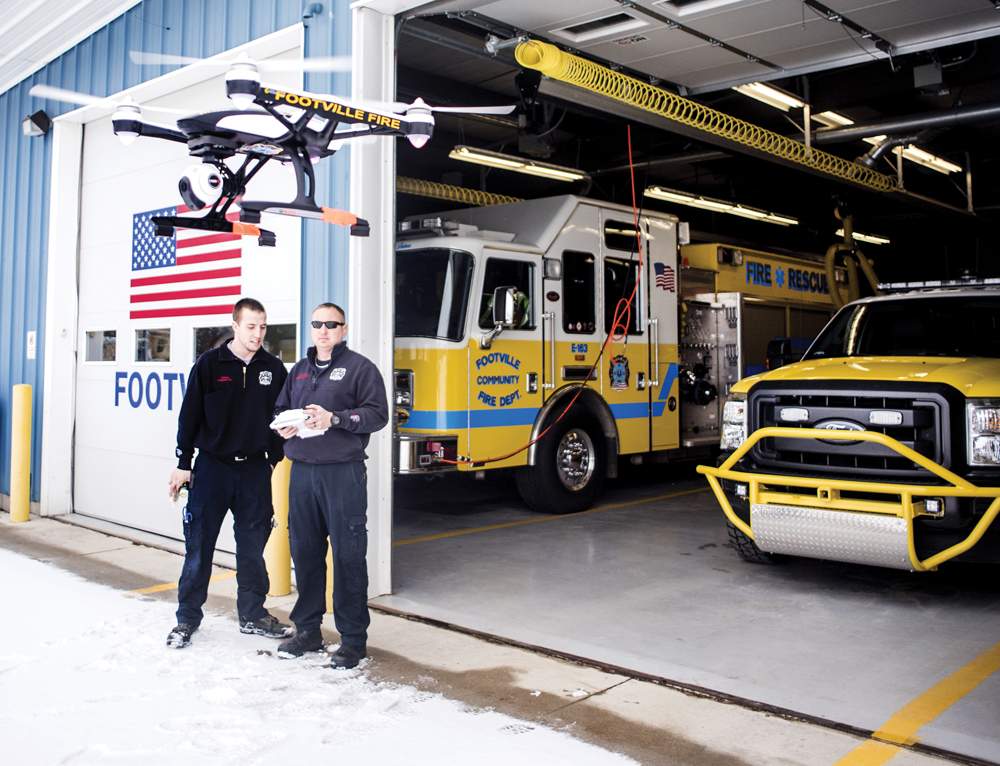 Image result for fire station with drone