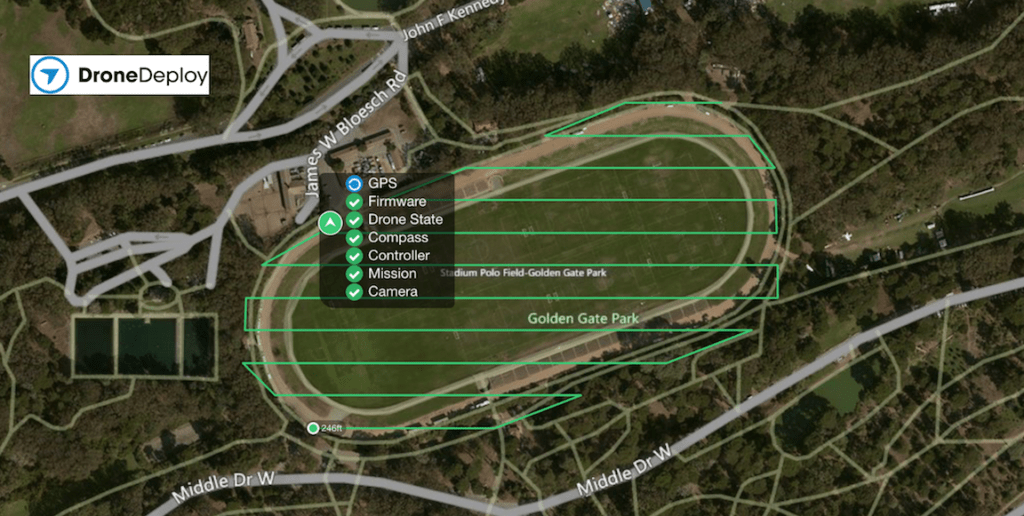 DroneDeploy iOS pre-flight screenshot
