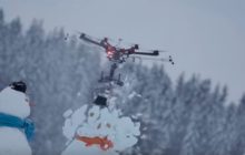 Finnish Filmcrew Attach Chainsaw to Drone and Massacre Snowmen