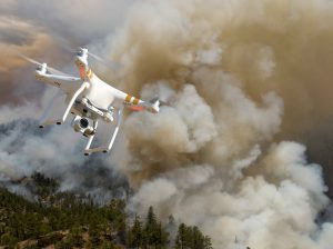 drones wildfires