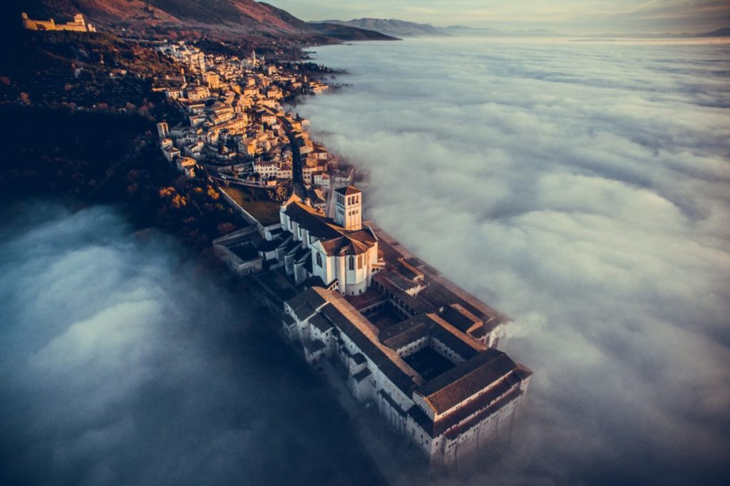 The Basilica of Saint Francis of Assisi in in Umbria, Italy, the first-place winner in the Travel category (Credit: Francesco Cattuto)