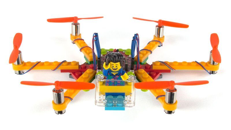 flybrix drone lego diy