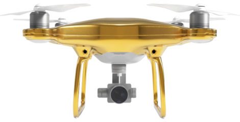 gold-plated drone gold