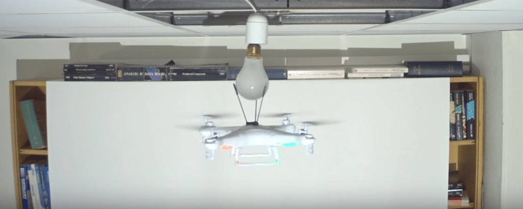 change a lightbulb drone