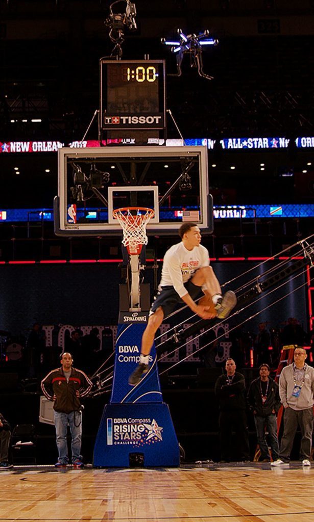 nba gordon intel drone slam dunk