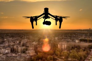 Drone over Paris