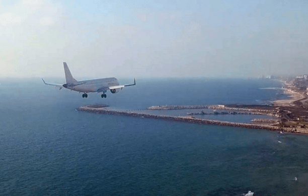 Flight approaching Tel Aviv