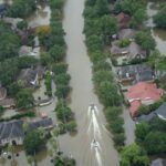 hurricane damange from above