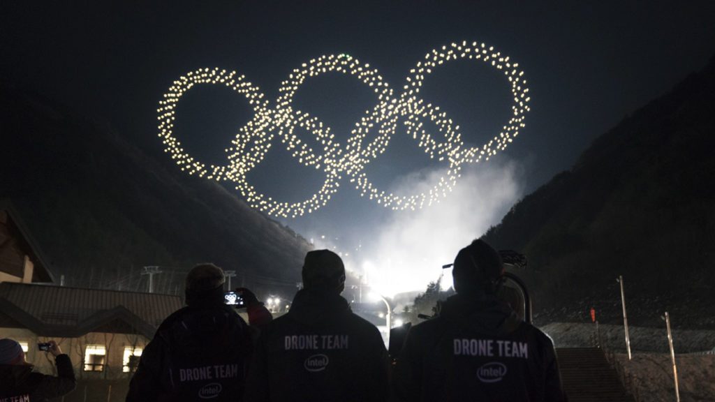 intel drone light show Olympic Winter Games PyeongChang 2018 Opening ceremony