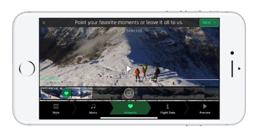 parrot flight director video editing app software