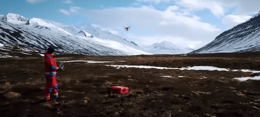 eena and dji drone search and rescue in iceland