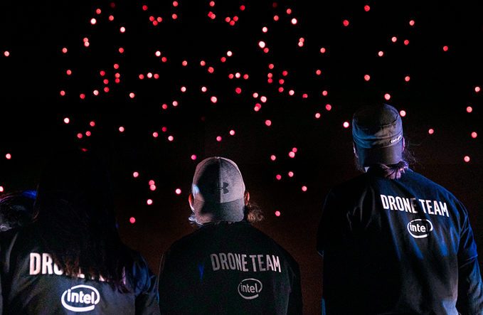 intel drone light show 50th anniversary