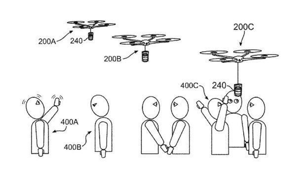 ibm patent coffee delivery drone