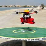 dubai flying rescue drone