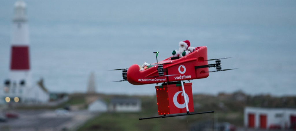 vodafone drone delivery