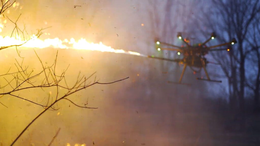 Throwflame's drone flamethrower.