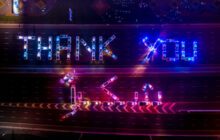 AO Drones Says Thank You to COVID Workers with Light Show