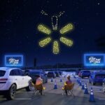 Walmart drone light show