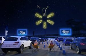Walmart drone light show