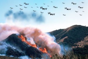 drone swarms for firefighting