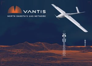 A logo for the Vantis drone network 