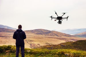 A person with a drone