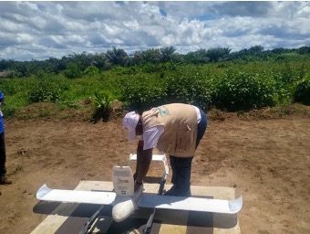 drones village reach yellow fever immunization campaign