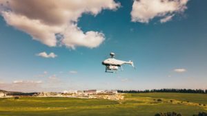 hybrid powered unmanned helicopter