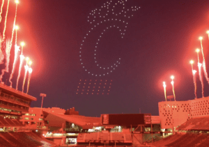 Cincinnati Bearcats drone show