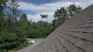 drone land on rooftop