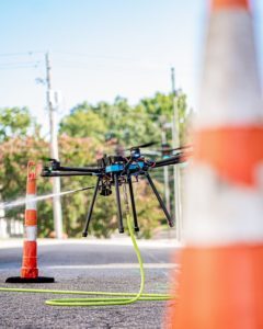 Lucid spraying drones