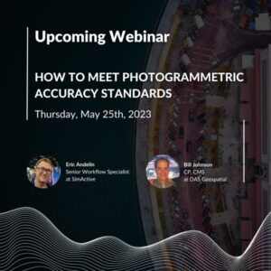 SimActive webinar meeting photogrammetric accuracy standards