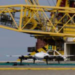 drone delivery to off-shore drilling platform