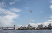 Volocopter Air Taxi Flies in New York City