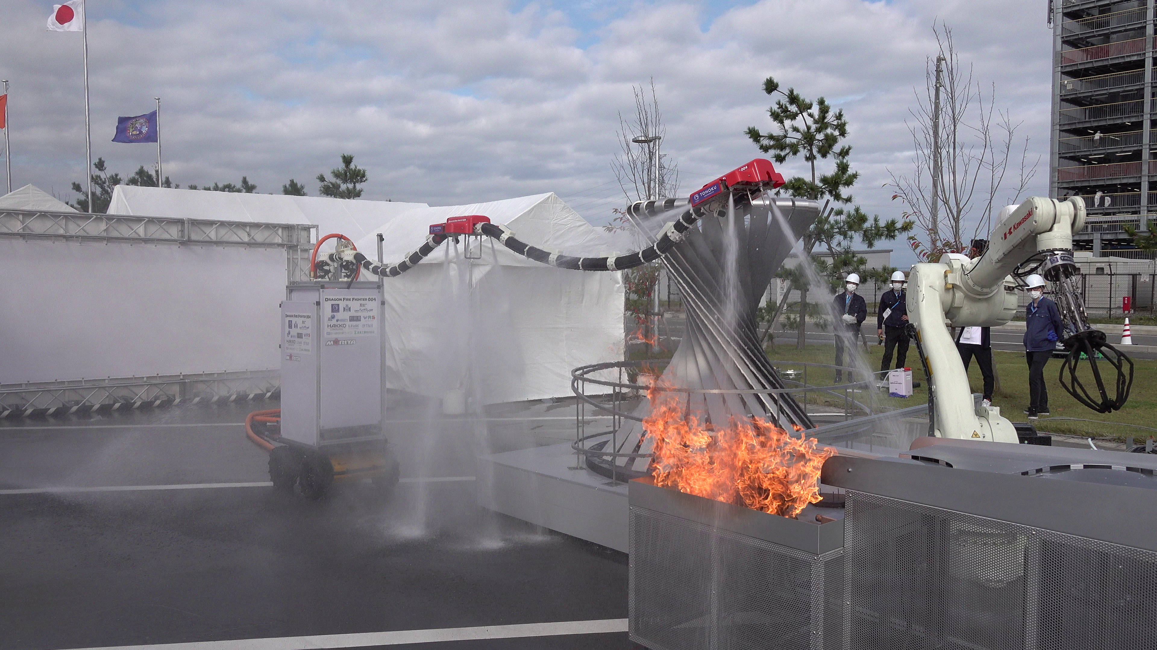 Dragon Firefighter: Revolutionizing Firefighting with Flying Robots