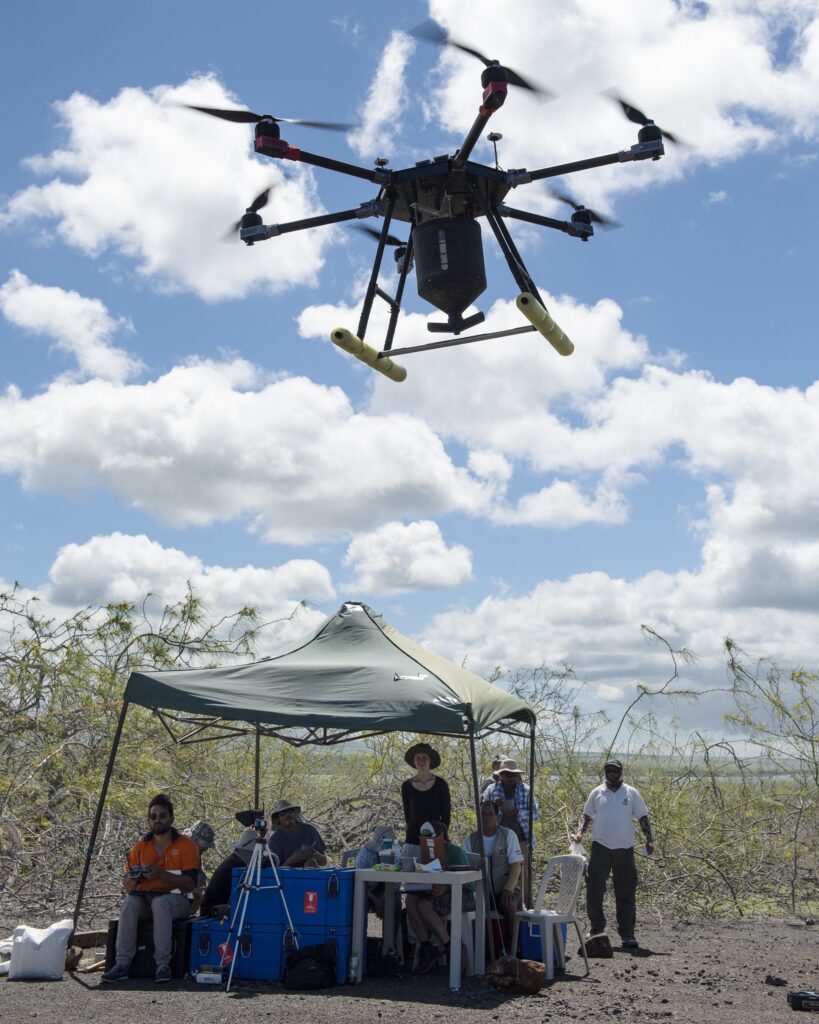 drones island conservation