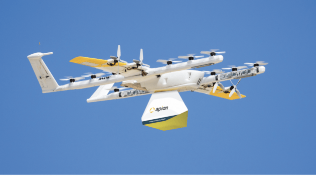 Medical drone delivery Dublin Wing Apian