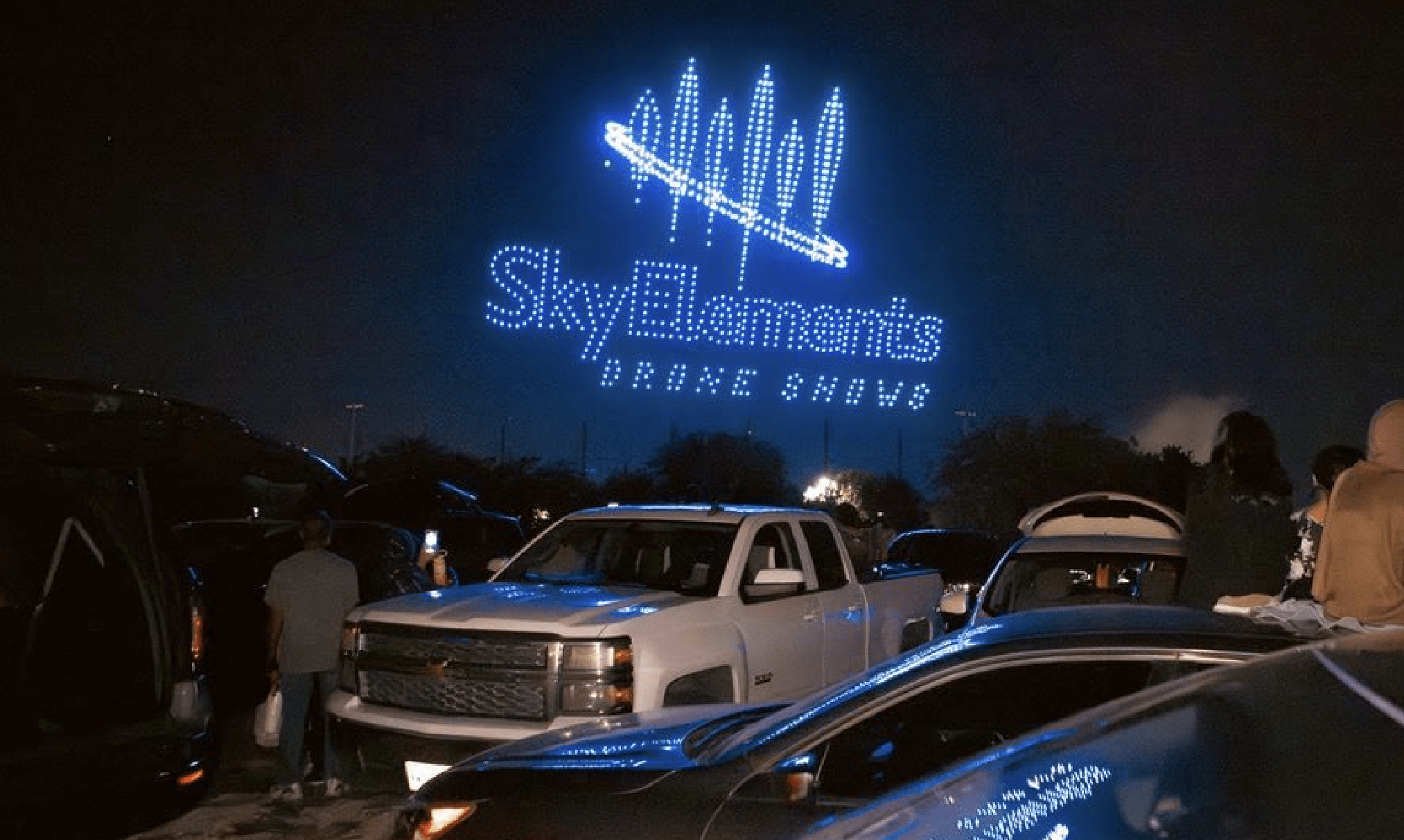 Record-breaking drone fireworks show