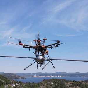 drone powerline sensor installation