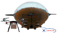 Airship-based drone delivery