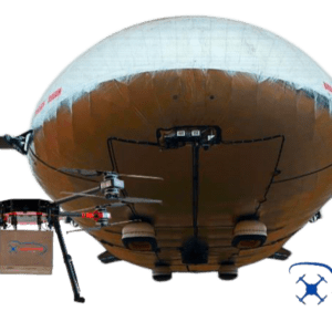 Airship-based drone delivery