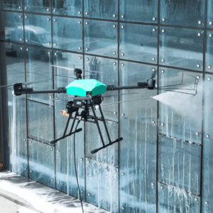 window cleaning with drones