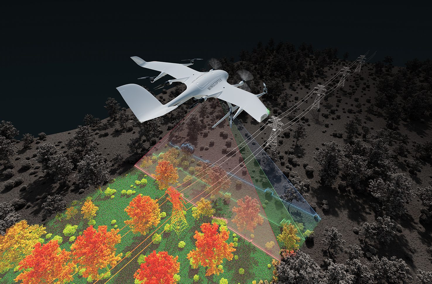 LiDAR surveying solution Wingcopter