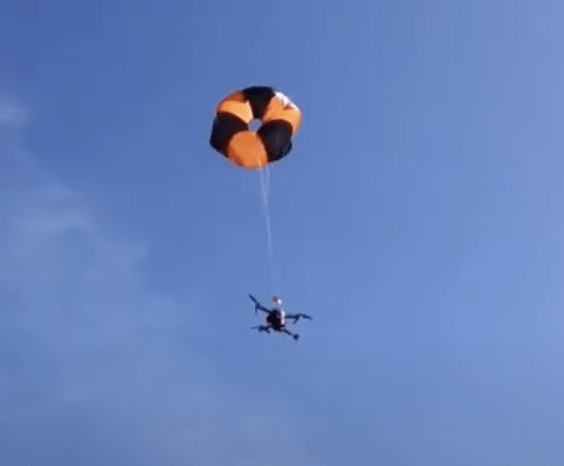 U.S.-made drone parachutes Fruity Chutes