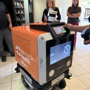 Hospital delivery robots