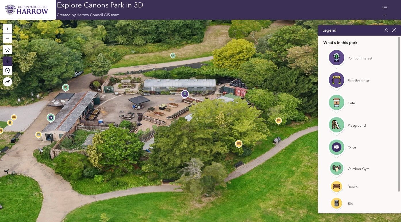 Harrow digital twin drone data