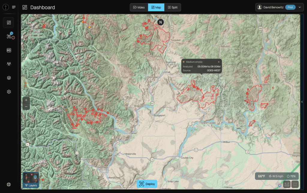 BRINC wildfire tracking