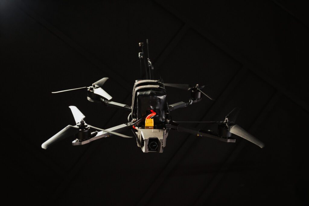 Vector Hammer foldable military quadcopter, recently designated on the DCMA Blue List
